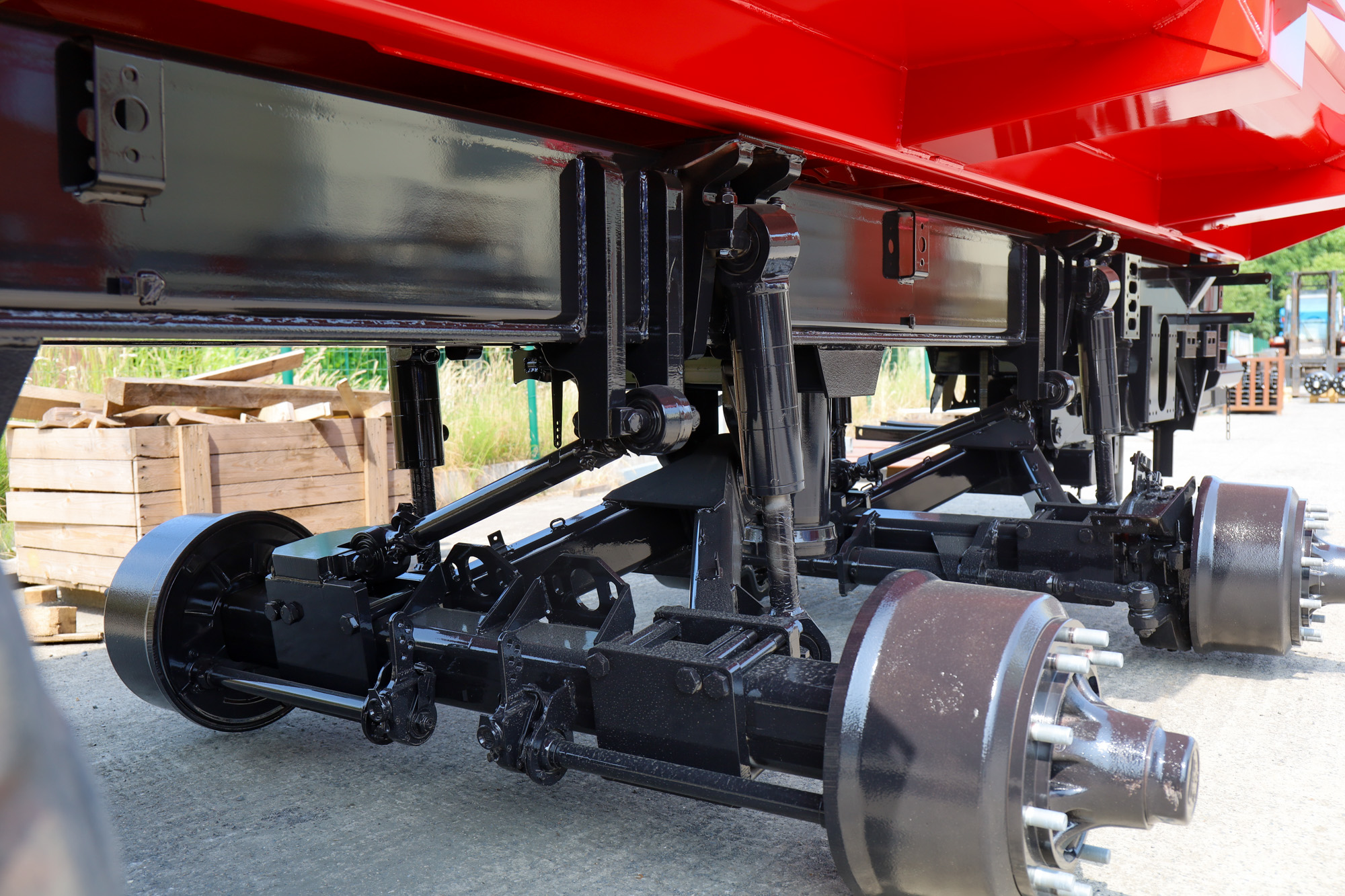  Al onze wagens kunnen optioneel uitgerust worden met een hydraulische driehoeksvering