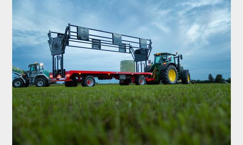 Uitbreiding strowagens met hydraulische klemming